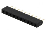 Soclu Pini Mamă 10P 2,54mm THT Aurit