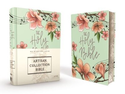 Niv, Artisan Collection Bible, Cloth Over Board, Turquoise Floral, Designed Edges Under Gilding, Red Letter Edition, Comfort Print foto