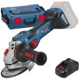 Bosch GWS 18V-15 SC BITURBO + GAL 1880 CV - Polizor unghiular fara acumulatori Li-Ion 18 V - Ah 125 mm valiza speciala + Incarcator acumulatori