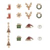 Set 8 Cercei Crăciun Multicolor, Modele Festive: Cizme, Fulgi, Reni, Pomi, Cadouri, Aliaj Email Cristal, Oem