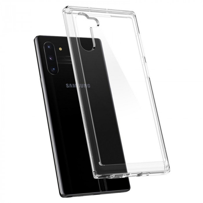 Husa TPU Spigen Crystal Hybrid pentru Samsung Galaxy Note 10 N970 / Samsung Galaxy Note 10 5G N971, Transparenta 628CS27409