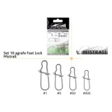 Set 10 agrafe Fast Lock Mistrall 000