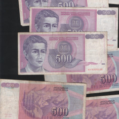 Iugoslavia Yugoslavia 500 dinari dinara 1992 F VF XF pret pe bucata