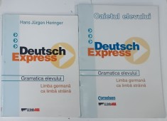 DEUTSCH EXPRESS de HANS JURGEN HERINGER , VOLUMELE I - II , GRAMATICA ELEVULUI , LIMBA GERMANA CA LIMBA STRAINA , 2003