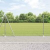 VidaXL &Icirc;ngrădire cu st&acirc;lpi Argintiu 1.2 x 10 m Oțel