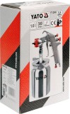 Pistol de vopsit pneumatic Yato YT-2346, 1L, duza 1.8mm, consum 380 l/min, racord 1/4