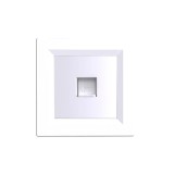 Priza UTP RJ45 Leziter Nova cu cadru alb, montaj &icirc;ngropat, IP20