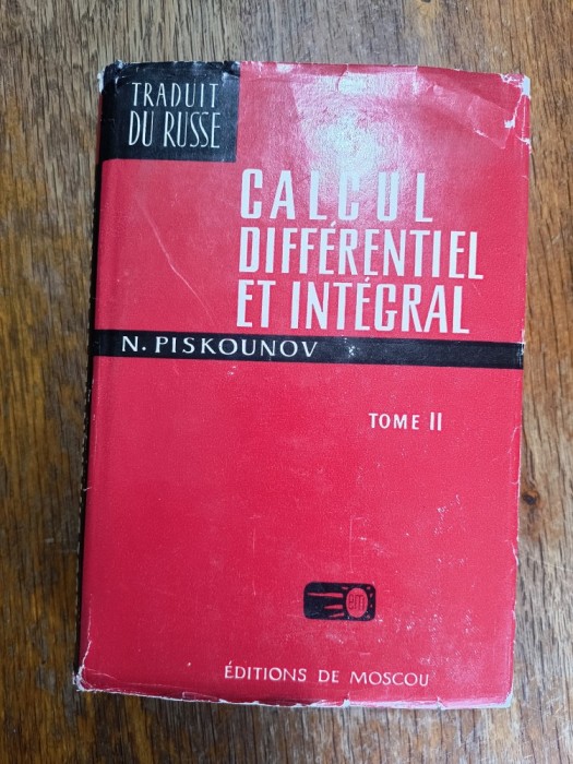 Calcul differentiel et integral, vol. 2 - N. Piskounov / R4P3S