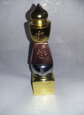 Pagoda 5 elemente,remediu feng shui prot.pierderi financiare/ghinion,metal auriu foto