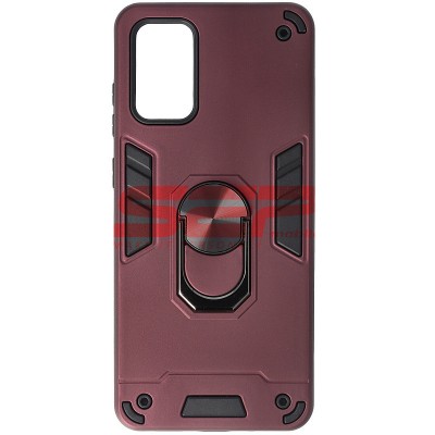 Toc TPU+PC Armor Ring Case Samsung Galaxy S20 Plus Wine foto