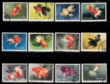 A10 S1 13 - Timbre foarte vechi - China - Pestisori de aur - 1960, Fauna, Stampilat