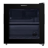 Racitor de bauturi Heinner HBC-M44BKE, clasa E, capacitate totala: 44L, capacitate incarcare: 48 doze (355 ml), 1 raft din sticla, usa reversibila, Ne