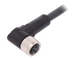 Cablu Conectare M8 3 Pin 5m Unghi 60VAC 4A PUR