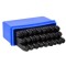 Set poansoane litere 8 mm, Geko G01813, 27 litere