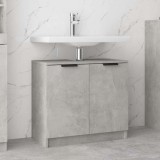 vidaXL Dulap de baie, gri beton, 64,5x33,5x59 cm, lemn compozit
