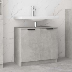 vidaXL Dulap de baie, gri beton, 64,5x33,5x59 cm, lemn compozit