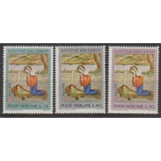 Vatican 1961 - Craciun, serie neuzata