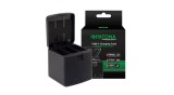 Cutie de &icirc;ncărcare pentru &icirc;ncărcător triplu PATONA pentru GoPro Hero 9 10 11 incl. Cablu USB-C