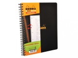 Caiet organizare A5+ spirala 80 file rezerva Rhodia Exabook