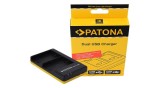 Canon LP-E6, LPE6 Dual Quick baterie / &icirc;ncărcător de baterie cu cablu micro USB - Patona