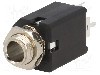 Conector jack, Jack 6,3mm, 2 contacte, mama, AMPHENOL - ACJM-MV-2S