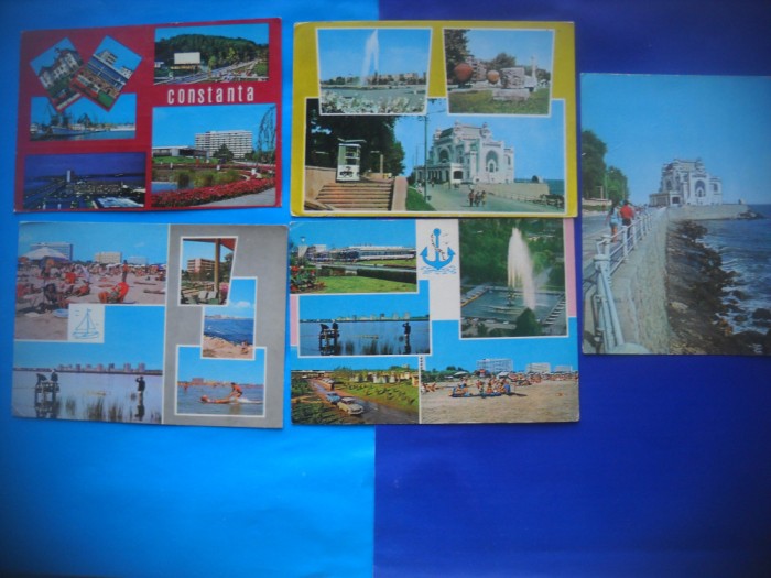 HOPCT LOT NR 523 CONSTANTA-IP-CT-5 CARTI POSTALE-RSR-CIRCULATE