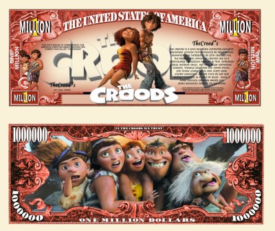 !!! SUA = FANTASY NOTE (TJ6) = DESENE ANIMATE : THE CROOD&amp;#039;S - 2022 - UNC foto