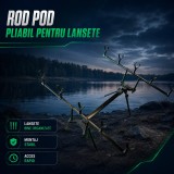 Rod Pod Pliabil pentru Lansete de Pescuit, Negru