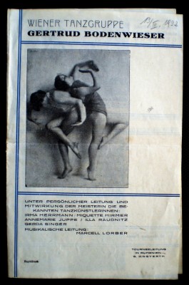 O.151 PLIANT WIENER TANZGRUPPE GERTRUD BODENWIESER 1932 TURNEU IN ROMANIA foto