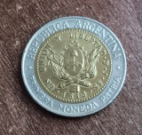 C50 - Moneda foarte veche - Argentina - 1 peso - 1995, America Centrala si de Sud