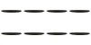 Set farfurii 8 piese, farfurii pizza, opal Negre, diametru 32 cm
