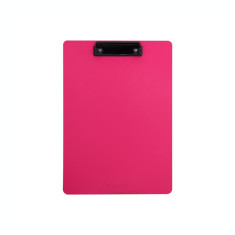 Clipboard simplu A4, Deli F752 02, roz neon