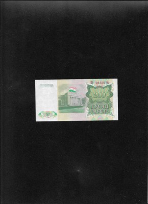 Tadjikistan 200 ruble 1994 seria0153574 aunc foto