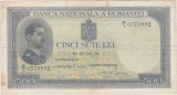 ROMANIA 500 lei 1936 F