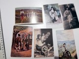 LOT 6 FOTOGRAFII VECHI / CARTI POSTALE COSTUME POPULARE =- REPRO