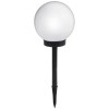 Lampa Solara LED Glob Gradina Alb/Negru 15cm x 40cm, Lumina Rece, Hessa, Decor Exterior, Rezistenta Ploaie, Terasa, Alee