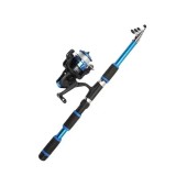 Set de undițe de pescuit undita telescopica si mulineta spinning, set