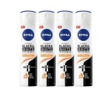 Set 4 X Nivea Antiperspirant Woman Deo 150ml Black&amp;White Invisible Ultimate Impact, 0% Alcohol, Non-Irritating, 48h Protection