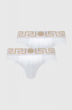 Cumpara ieftin Versace slip 2-pack barbati, culoarea alb