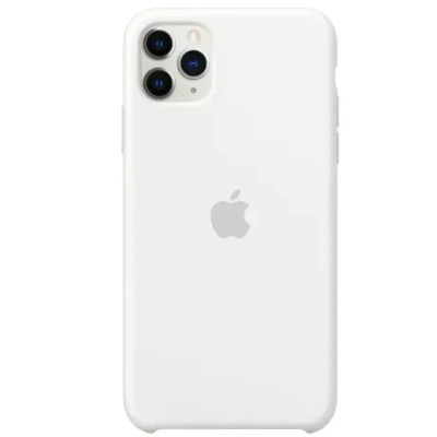 Husa Cover Silicone Apple pentru iPhone 11 Pro Max Alb foto