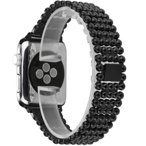 Curea iUni compatibila cu Apple Watch Ultra/SE/8/7/6/5/4/3/2/1, 44mm, Luxury, Otel Inoxidabil, Black
