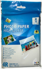 Hartie FOTO High Glossy A6 - pachet de 50 coli 180g ( 100 x 150 mm ) foto