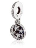 Cumpara ieftin Pandantiv PANDORA Moon Blue Sky 791993CZ, argintiu albastru - RESIGILAT