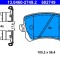 ATE 13.0460-2749.2 set placute frana,frana disc