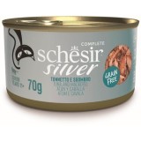 Cumpara ieftin Schesir Silver Cat Ton si Macrou, 70 g