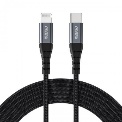 Cablu USB Type C - Lightning MFi 1.2m negru Choetech IP0039 foto