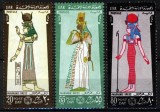 Egipt 1968 - Costume din vremea faraonilor, serie neuzata