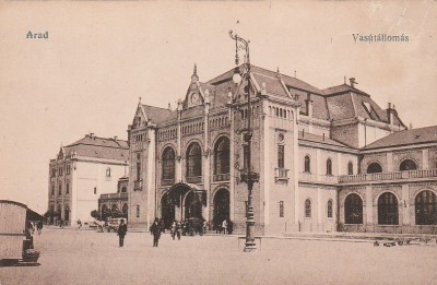 ROMANIA CARTE POSTALA - ARAD - GARA ( 2 ) foto