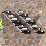 Suport sticle de vin, de perete, 7 sticle, 2 buc., alb, metal GartenMobel Dekor, vidaXL