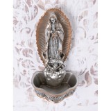 Statueta din ceramica cu bronz cu Fecioara Maria wu76802ab